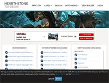 Tablet Screenshot of hearthstonetopdecks.com